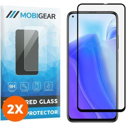 Mobigear Premium Xiaomi Mi 10T Verre trempé Protection d'écran - Compatible Coque - Noir (Lot de 2)