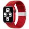 Mobigear Braided Bracelet Nylon pour Apple Watch Fermeture à pince - 49/46/45/44 mm - Rouge
