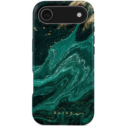 Burga Tough Coque iPhone Air MagSafe Coque arrière Rigide Anti-Chocs - Emerald Pool