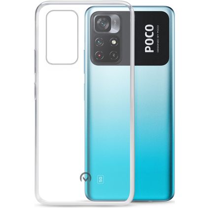 Mobilize Gelly Coque Transparente POCO M4 Pro 5G Coque arrière en TPU Souple - Transparent