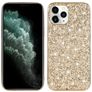 Mobigear Glitter Coque iPhone 12 Pro Coque arrière Rigide - Or