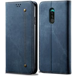 Mobigear Denim Slim Housse Xiaomi Redmi 8A Etui Porte-Monnaie - Bleu
