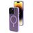 Mobiparts Hardcover iPhone 14 Pro Max MagSafe Plastique rigide Coque arrière - Satin Lila