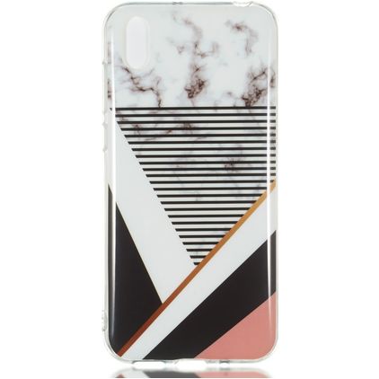 Mobigear Marble Coque Huawei Y5 (2019) Coque arrière en TPU Souple - Stripes