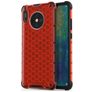Mobigear Honeycomb Coque Huawei Mate 30 Coque arrière Rigide Anti-Chocs - Rouge