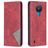 Mobigear Rhombus Slim Housse Nokia 1.4 Etui - Rouge