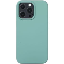 Mobigear Rubber Touch Coque iPhone 14 Pro Max Coque arrière en Silicone - Vert