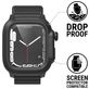 Catalyst Waterproof Case Bracelet Silicone Apple Watch - 45 mm Fermeture boucle ardillon - Noir