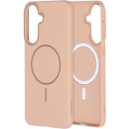 Mobiparts Slim Line Coque Samsung Galaxy A57 MagSafe Coque arrière Rigide - Dune Sand
