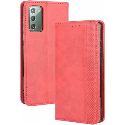 Mobigear Sensation Housse Samsung Galaxy S20 FE Etui Porte-Monnaie - Rouge