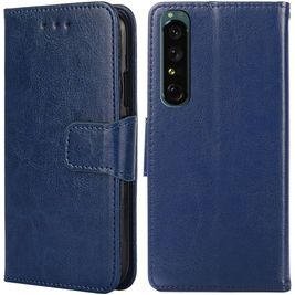 Mobigear Wallet Housse Sony Xperia 1 IV Etui Porte-Monnaie - Dark Blue