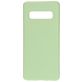 Mobiparts Coque Samsung Galaxy S10 Coque arrière en Silicone - Pistache Green