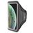 Mobiparts Comfort Fit Brassard Téléphone iPhone X Brassard Coque de Sport en Neoprène - Noir