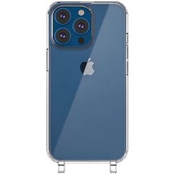 Mobigear Mix & Match Transparent iPhone 13 Pro TPU souple Coque avec cordon - Transparent