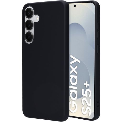 Mobiparts Coque Samsung Galaxy S25 Plus Coque arrière en Silicone - Noir