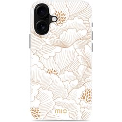 MIO iPhone 16 Plus MagSafe Plastique rigide Coque arrière - White Roses