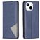 Mobigear Rhombus Slim Housse iPhone 15 Etui - Bleu