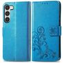 Mobigear Clover Housse Samsung Galaxy A14 Etui Porte-Monnaie - Bleu