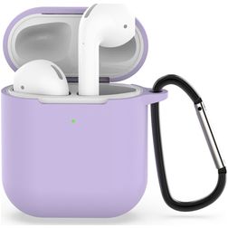 Mobigear Classic Coque Apple AirPods 1 Coque en Silicone Souple - Violet