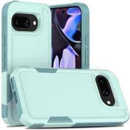 Mobigear Heavy Armor Coque Google Pixel 9a Coque arrière Rigide Anti-Chocs - Vert