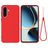 Mobigear Rubber Touch Coque Samsung Galaxy A37 Coque arrière en Silicone - Rouge