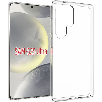 Mobigear Basics Coque Transparente Samsung Galaxy S25 Ultra Coque arrière en TPU Souple - Transparent