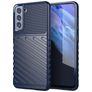 Mobigear Groove Coque Samsung Galaxy S21 FE Coque arrière en TPU Souple - Bleu