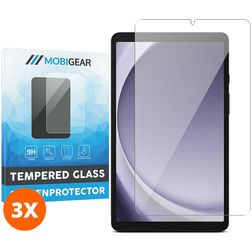 Mobigear Samsung Galaxy Tab A9 (2023) Verre trempé Protection d'écran - Compatible Coque (Lot de 3)