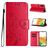 Mobigear Flowers Housse Samsung Galaxy A35 Etui Porte-Monnaie - Rouge