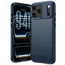 Mobigear Brushed Slim Coque iPhone 18 Pro Max Coque arrière en TPU Souple - Bleu