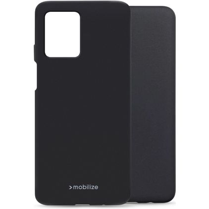 Mobilize Rubber Gelly Motorola Moto G54 TPU souple Coque arrière - Noir
