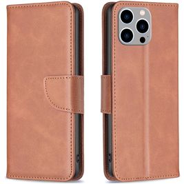 Mobigear Excellent Housse iPhone 15 Pro Max Etui Porte-Monnaie - Marron