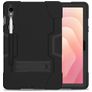 Xccess Survivor All-round Coque Samsung Galaxy Tab S11 en Plastique rigide,Silicone + Bandoulière - Noir