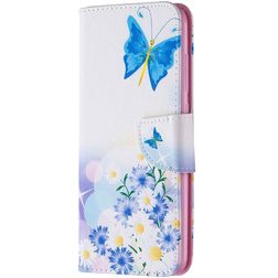 Mobigear Design Housse Xiaomi Redmi Note 9 Etui Porte-Monnaie - Papillon
