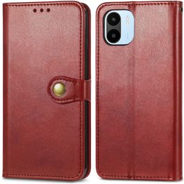 Mobigear Snap Button Housse Xiaomi Redmi A1 4G Etui Porte-Monnaie - Rouge