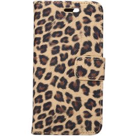 Mobigear Leopard Housse iPhone SE (2022) Etui Porte-Monnaie - Jaune