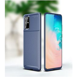 Mobigear Racing Coque OPPO Reno 4 Coque arrière en TPU Souple - Bleu