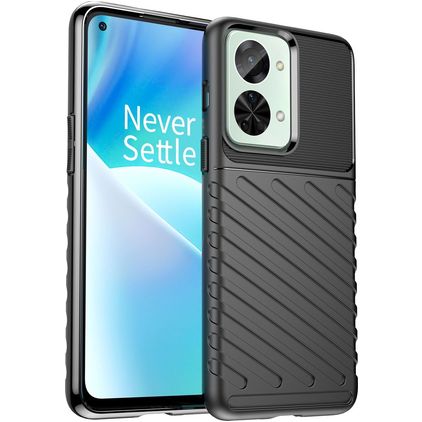 Mobigear Groove Coque OnePlus Nord 2T 5G Coque arrière en TPU Souple - Noir