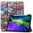 Mobigear Tri-Fold Gel Coque iPad Pro 11 Pouces (2022) Etui en TPU,Similicuir + Porte-crayon - Graffiti