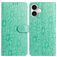 Mobigear Flowers Housse iPhone 17 Etui Porte-Monnaie - Vert