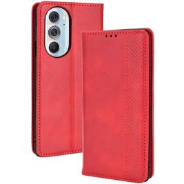 Mobigear Sensation Housse Motorola Edge 30 Pro Etui Porte-Monnaie - Rouge