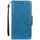 Mobigear Flowers Housse iPhone 11 Etui Porte-Monnaie - Bleu