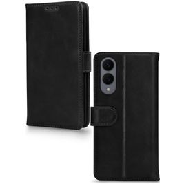 Mobilize Premium Gelly Housse Samsung Galaxy S25 Edge Etui Porte-Monnaie - Noir