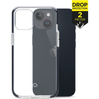 Mobilize Shatterproof iPhone 14 Plastique rigide Coque arrière Antichoc - Transparent / Noir