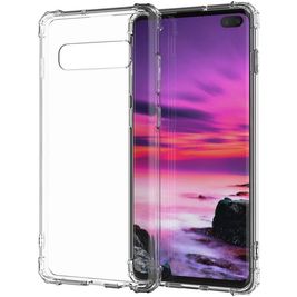 Mobigear Cushion Coque Transparente Samsung Galaxy S10 Plus Coque arrière en TPU Souple Anti-Chocs - Transparent Mobigear Cushion Coque Transparente Samsung Galaxy S10 Plus Coque arrière en TPU Souple Anti-Chocs - Transparent
