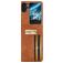 Mobigear Excellent Wallet OPPO Find N2 Flip Plastique rigide Coque arrière - Cognac