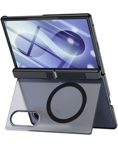 Mobigear Kickstand Coque Samsung Galaxy Z Fold 8 MagSafe Coque arrière Rigide Anti-Chocs avec Support Amovible - Noir