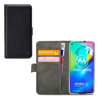 Mobilize Classic Gelly Wallet Housse Motorola Moto G8 Power Etui Porte-Monnaie - Noir