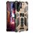 Mobigear Armor Stand Coque Samsung Galaxy S22 Ultra Coque arrière Rigide Anti-Chocs avec Support Amovible - Or