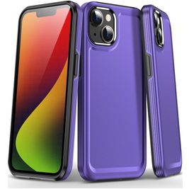 Mobigear Slim Armor Coque iPhone 15 Plus Coque arrière Rigide Anti-Chocs - Violet